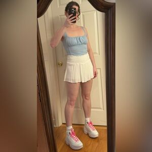 *3 for $9* Blue Milkmaid Tank Top